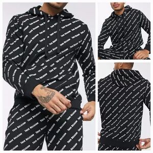 True Religion LS All Over Print Pullover Hoodie Men's Size XXL
